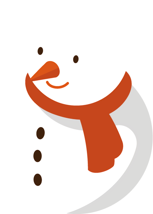 Transparent christmas Facial expression Cartoon Nose for snowman for Christmas