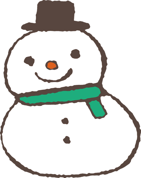 Transparent christmas Snowman Smile for snowman for Christmas