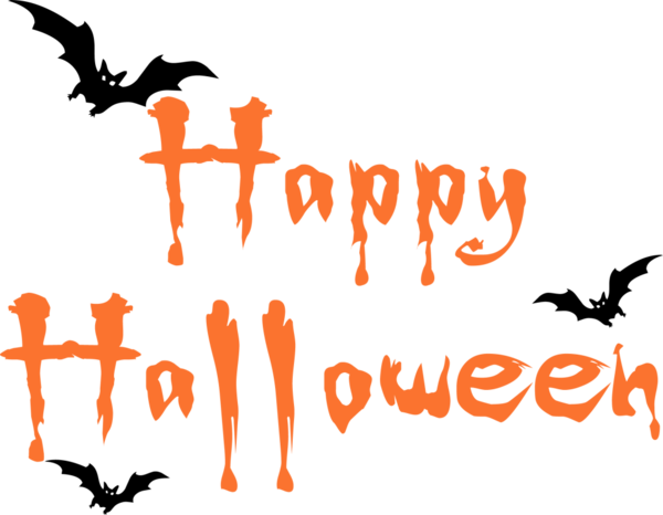 Transparent Halloween Trickortreating Jackolantern Silhouette Text for Halloween