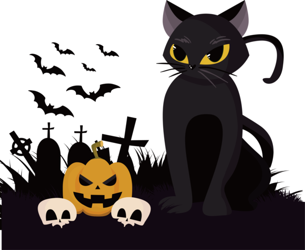 Transparent Bat Cat Black Cat Snout for Halloween