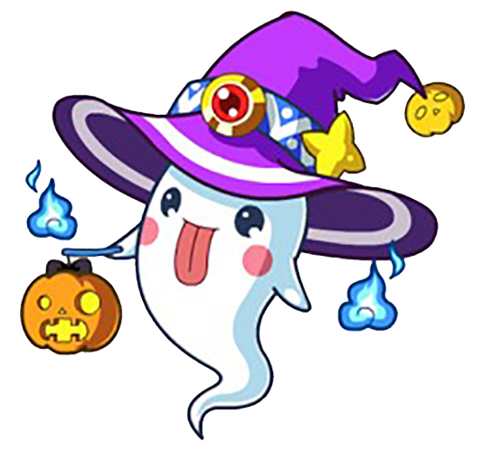 Transparent Ghost Tencent Qq Halloween Purple Headgear for Halloween