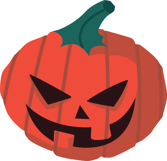 Transparent Pumpkin Mouth Lantern Orange for Halloween