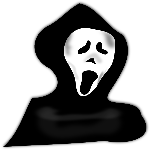 Transparent Ghost Halloween Haunted House Head Silhouette for Halloween