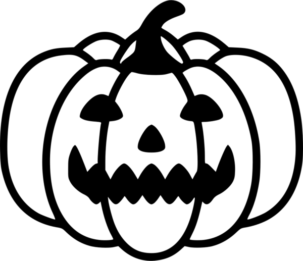 Transparent Jackolantern Halloween Pumpkin Face Black for Halloween