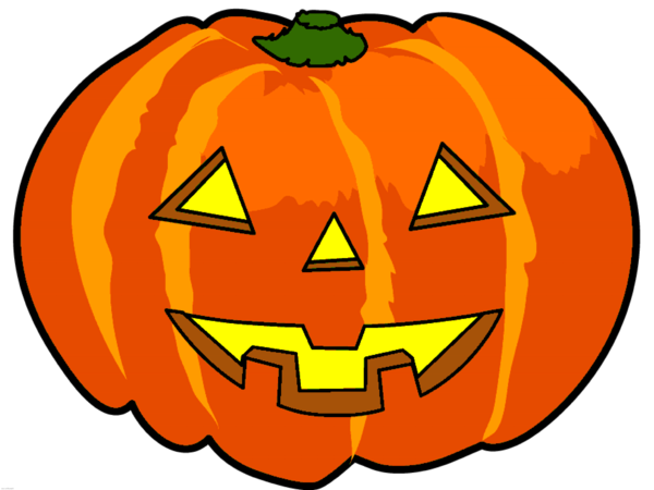 Transparent Calabaza Pumpkin Drawing for Halloween