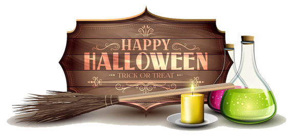 Transparent Halloween Banner Halloween Card Advertising for Halloween