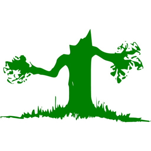 Transparent Tree Party Cartoon Green Leaf for Halloween