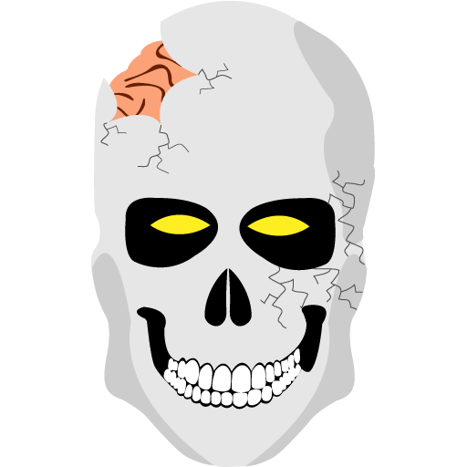 Transparent Skull Human Skull Brain Head for Halloween