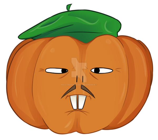 Transparent Calabaza Pumpkin Drawing Face for Halloween
