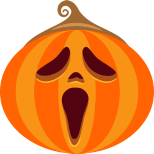 Transparent Jacko Lantern Ghostface Halloween Winter Squash Food for Halloween