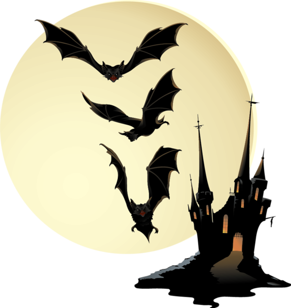Transparent Bat Halloween Encapsulated Postscript Silhouette for Halloween