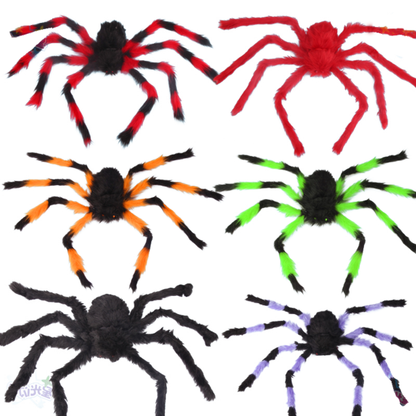 Transparent Spider Toy Stuffed Toy Arachnid for Halloween