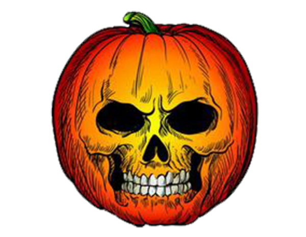 Transparent Pumpkin Halloween Jackolantern Skull Calabaza for Halloween