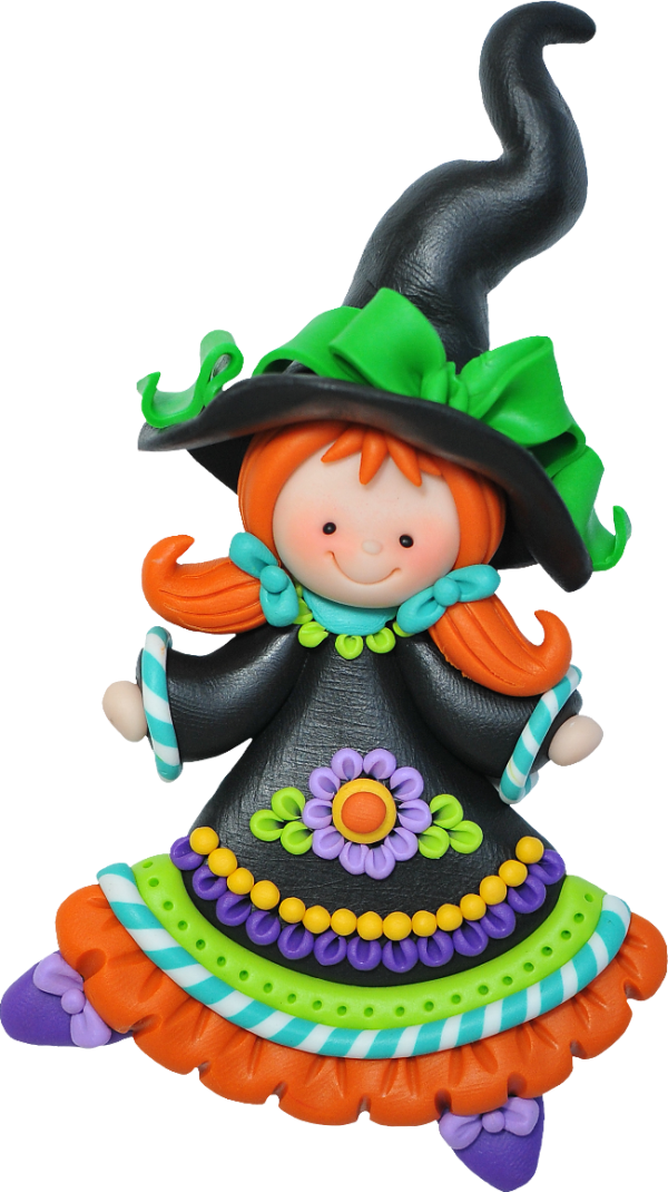 Transparent Witch Witchcraft Halloween Toy Figurine for Halloween