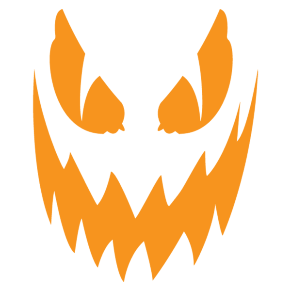 Transparent Jacko Lantern Halloween Lantern Logo Orange for Halloween