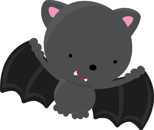Transparent Drawing Cuteness Halloween Pink Bat for Halloween