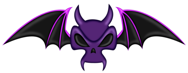 Transparent Halloween Devil Jackolantern Pink Purple for Halloween
