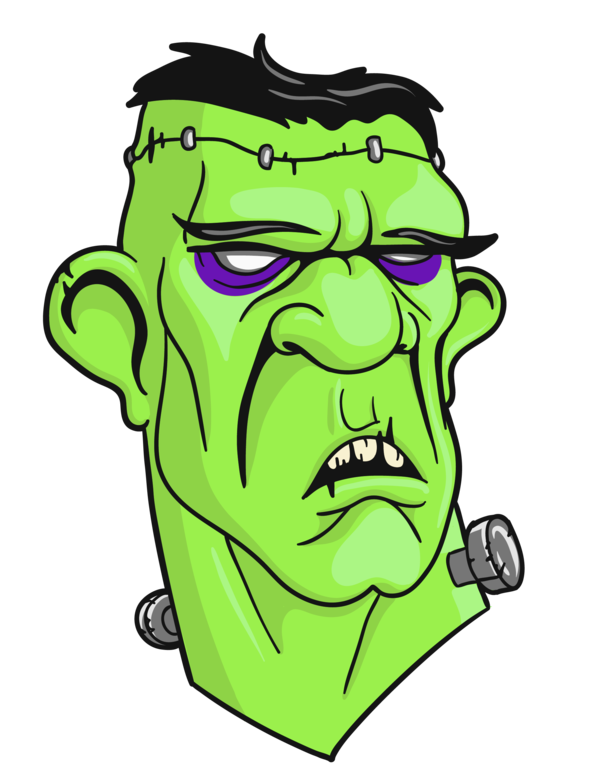 Transparent Frankenstein Frankenstein S Monster Drawing Head Headgear for Halloween