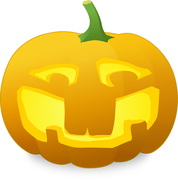 Transparent Halloween Pumpkin Lantern Yellow for Halloween