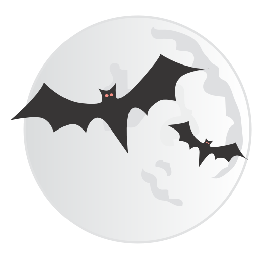 Transparent Halloween Icon Design Jackolantern Bat for Halloween