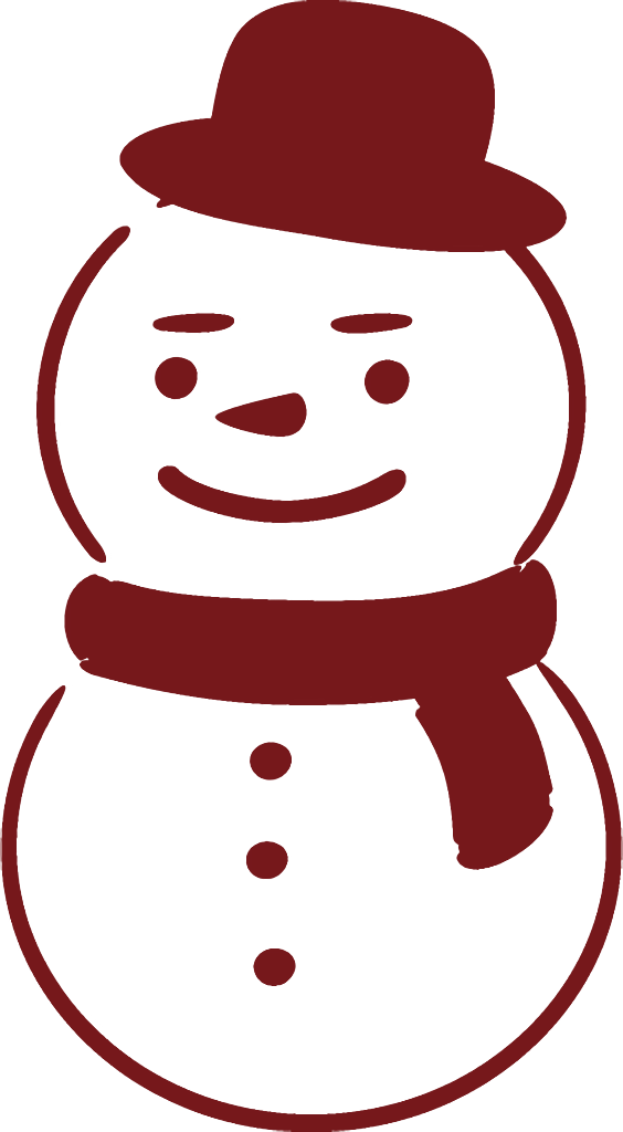 Transparent christmas Red Cartoon Snowman for snowman for Christmas