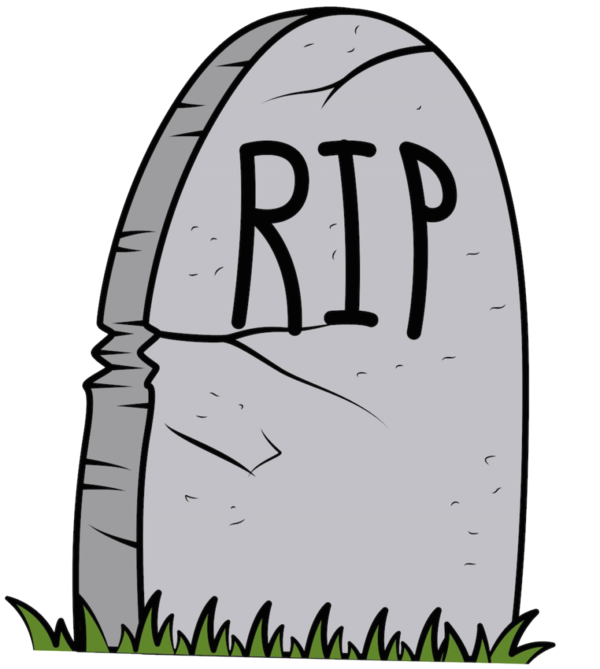 Transparent Grave Cartoon Drawing Plant Grass for Halloween