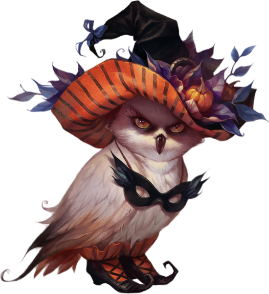 Transparent Owl Halloween Witch Bird for Halloween