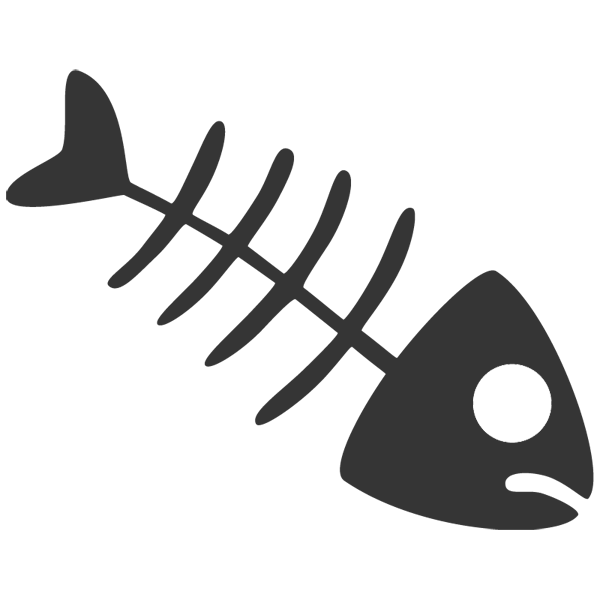 Transparent Fish Bone Bone Skeleton Line Wing for Halloween