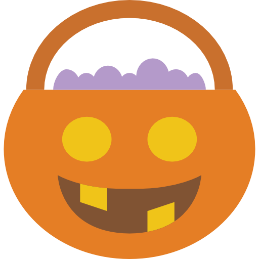Transparent Emoticon Trickortreating Smiley for Halloween