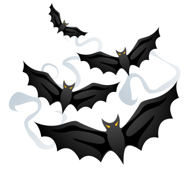 Transparent Bat Large Flying Fox Megabat Pattern for Halloween