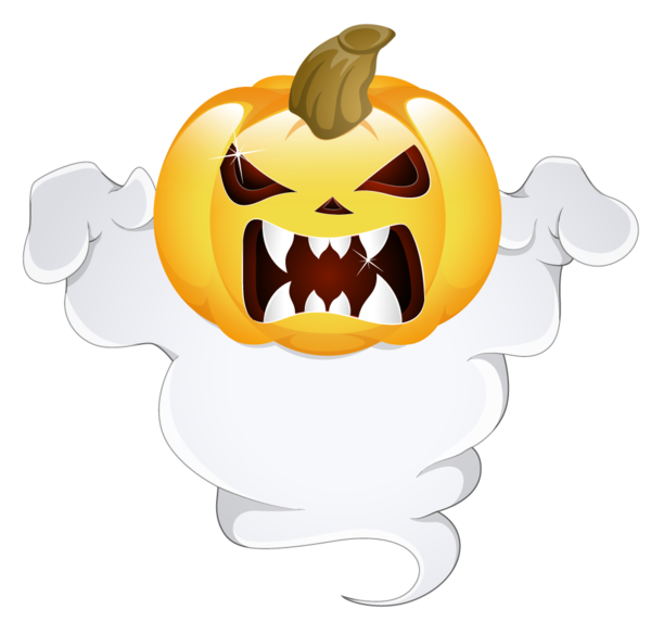 Transparent Halloween Jacko Lantern Ghostface Plant Food for Halloween