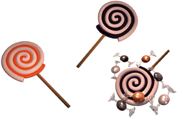 Transparent Lollipop Halloween Candy Confectionery Food for Halloween