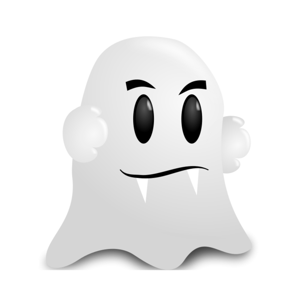 Transparent Ghost Halloween Icon Design Emotion Head for Halloween