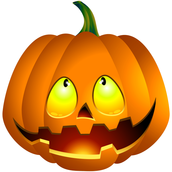 Transparent Pumpkin Jackolantern Cucurbita Maxima Calabaza for Halloween