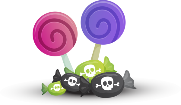 Transparent Lollipop Halloween Drawing Purple Logo for Halloween