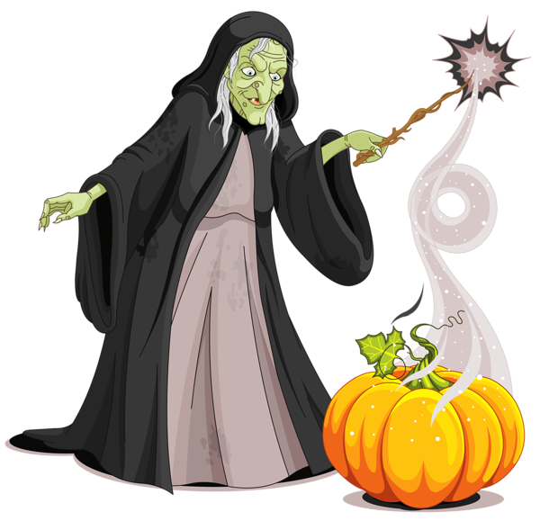 Transparent Witchcraft Halloween Figurine for Halloween