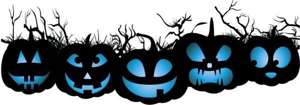 Transparent Halloween Pumpkin Jack O Lantern Text Moths And Butterflies for Halloween