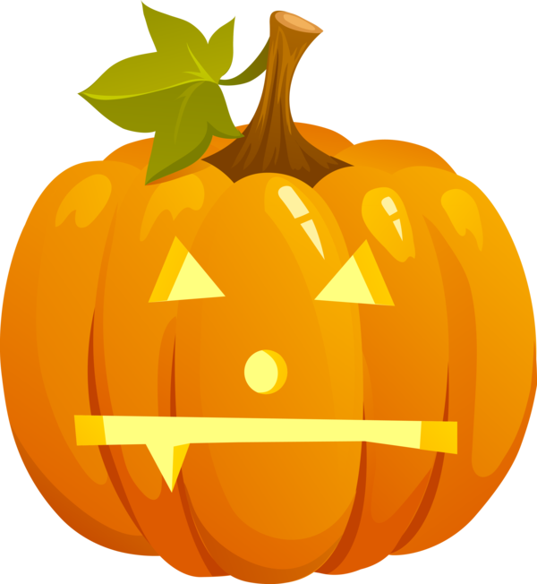 Transparent Jacko Lantern Halloween Pumpkin Winter Squash Food for Halloween