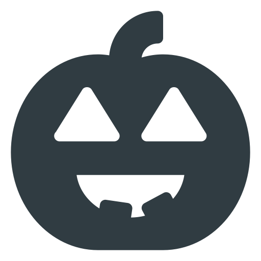 Transparent Halloween Pumpkin Lamp Black And White Symbol for Halloween