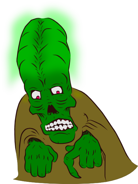 Transparent Frankensteins Monster Monster Halloween Head Grass for Halloween