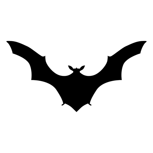 Transparent Bat Silhouette Drawing for Halloween