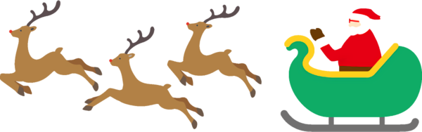 Transparent christmas Deer Reindeer Wildlife for santa for Christmas