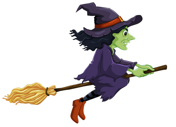 Transparent Witchcraft Halloween Blog Broom Wing for Halloween