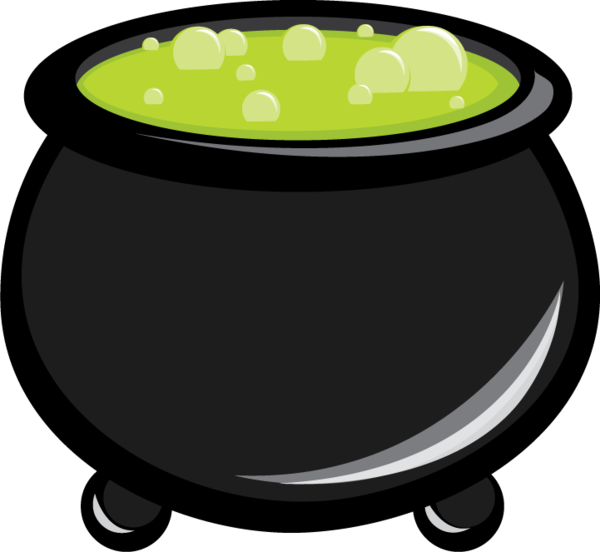 Transparent Witch Halloween Drawing Table Cookware And Bakeware for Halloween
