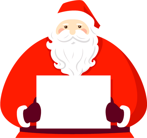 Transparent christmas Santa claus Cartoon Pleased for santa for Christmas