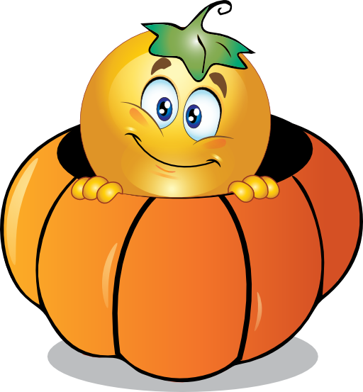 Transparent Smiley Emoticon Halloween Winter Squash Food for Halloween