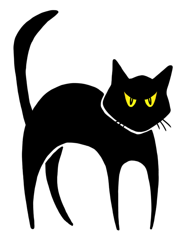 Transparent Cat Black Cat Drawing Snout for Halloween