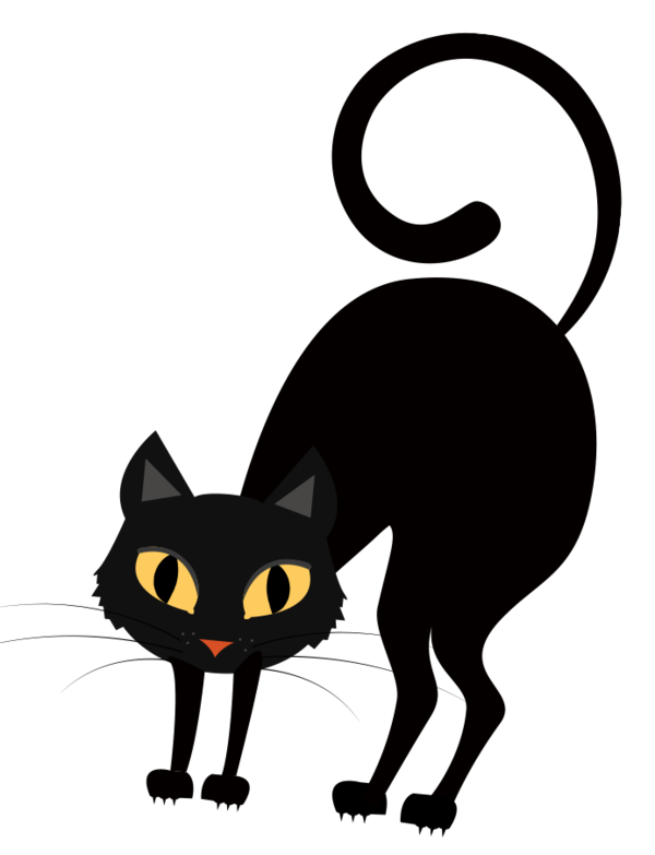 Transparent Cat Halloween Haunted House Snout Font for Halloween