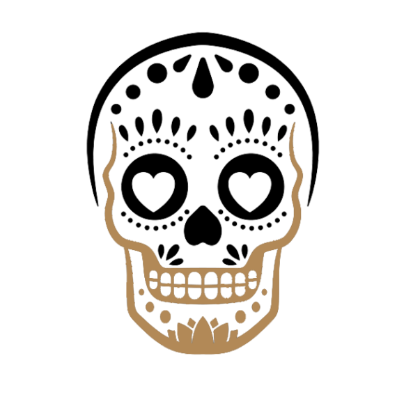 Transparent Calavera Jack Skellington Stencil Face Bone for Halloween