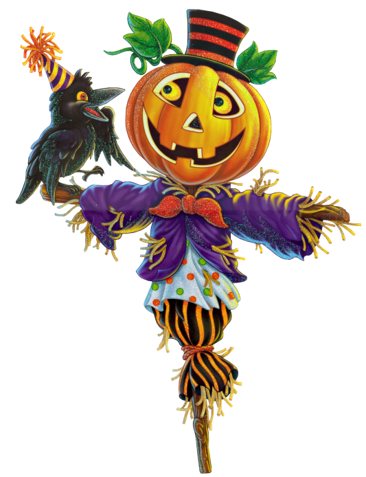 Transparent Scarecrow Pumpkin Halloween for Halloween